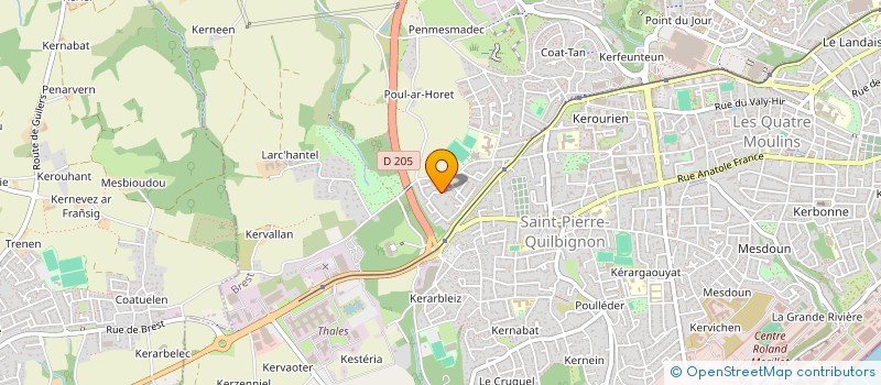 localisation de l'entreprise MADAME FRANCOISE LAURENT  BREST