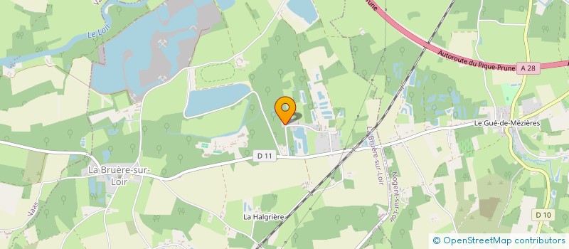 localisation de l'entreprise MADAME FRANCOISE LAURENT  LA BRUERE-SUR-LOIR