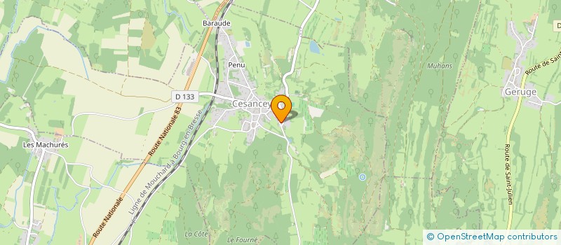 localisation de l'entreprise MADAME FRANCOISE LAURES  CESANCEY