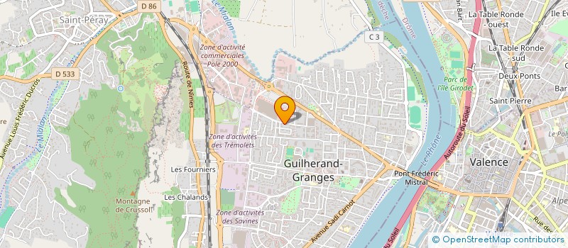 localisation de l'entreprise MADAME FRANCOISE LAURIER  GUILHERAND-GRANGES