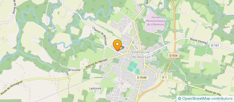 localisation de l'entreprise MADAME FRANCOISE LAURON  VILLENEUVE-DE-MARSAN