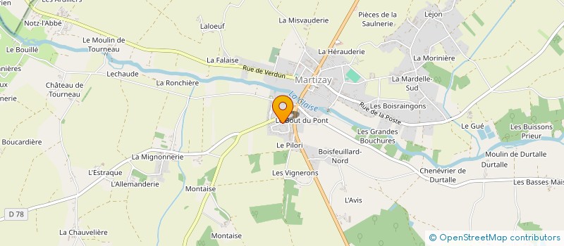 localisation de l'entreprise MADAME FRANCOISE LAVAL à MARTIZAY