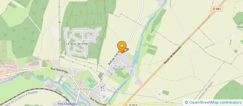 localisation de l'entreprise MADAME FRANCOISE LAVAUX  TRIE-LA-VILLE