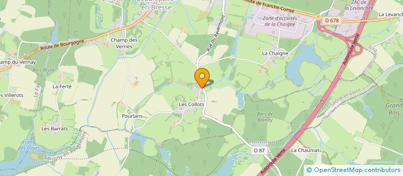 localisation de l'entreprise MADAME FRANCOISE LAVENTURIER  BEAUREPAIRE-EN-BRESSE