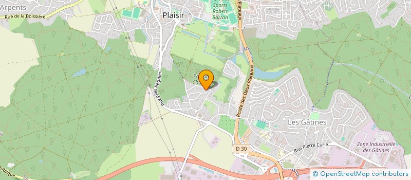 localisation de l'entreprise MADAME FRANCOISE LAVERGNE  PLAISIR