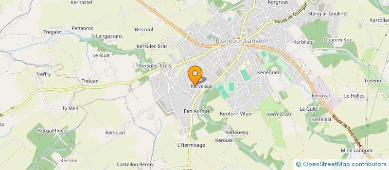 localisation de l'entreprise MADAME FRANCOISE LE BRUN  PLONEOUR-LANVERN