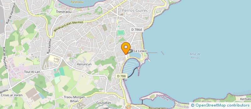 localisation de l'entreprise MADAME FRANCOISE LE CUZIAT  PERROS-GUIREC