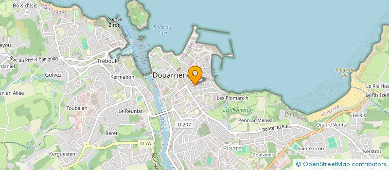 localisation de l'entreprise MADAME FRANCOISE LE FLAOUTER  DOUARNENEZ