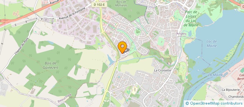 localisation de l'entreprise MADAME FRANCOISE LE GUEN  ANGERS