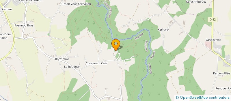 localisation de l'entreprise MADAME FRANCOISE LE LAY  PLOUEGAT-GUERAND