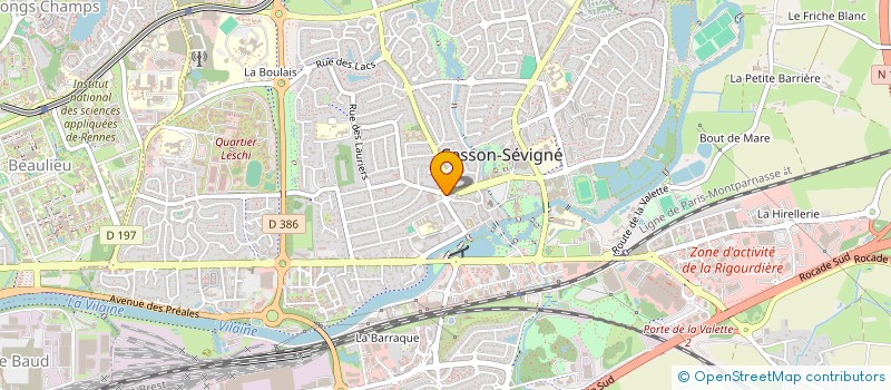 localisation de l'entreprise MADAME FRANCOISE LE MAGADOUX  CESSON-SEVIGNE