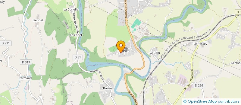 localisation de l'entreprise MADAME FRANCOISE LE MAGUET  VALLIERES-SUR-FIER