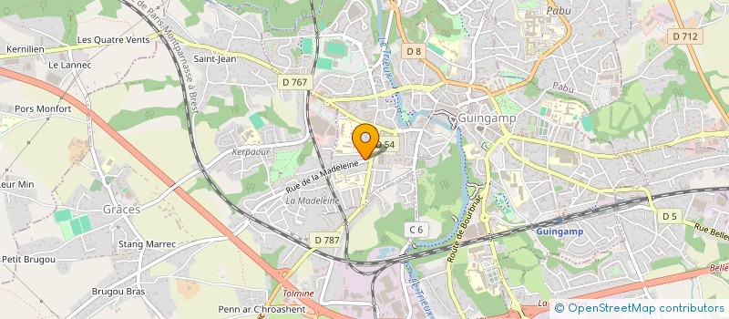 localisation de l'entreprise MADAME FRANCOISE LE MAUX  GRACES