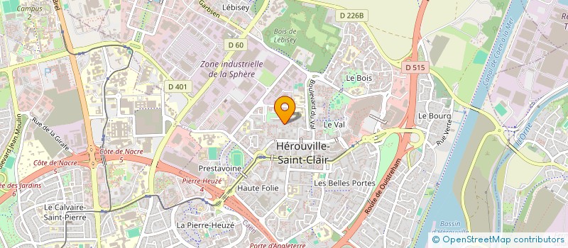 localisation de l'entreprise MADAME FRANCOISE LE MENAGER  HEROUVILLE-SAINT-CLAIR