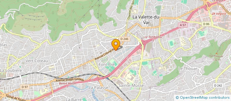 localisation de l'entreprise MADAME FRANCOISE LE MEUR  TOULON