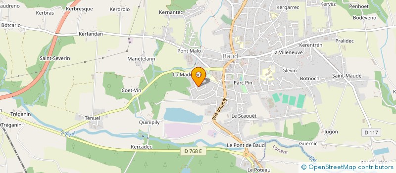 localisation de l'entreprise MADAME FRANCOISE LE NOZAIH  BAUD