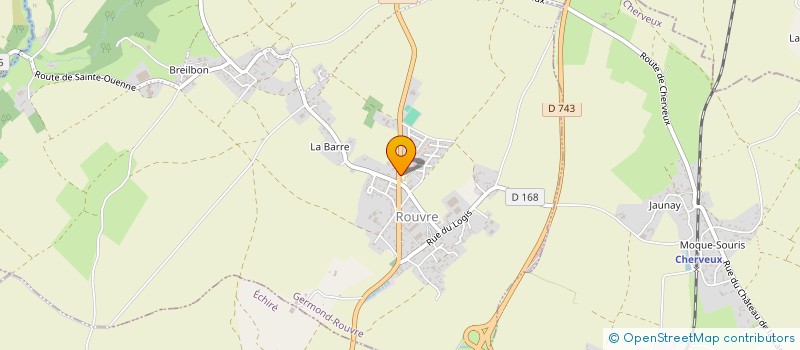 localisation de l'entreprise MADAME FRANCOISE LE YONDRE  GERMOND-ROUVRE