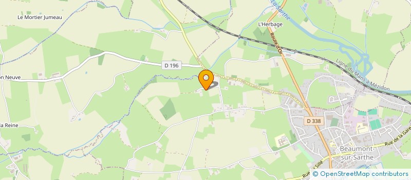 localisation de l'entreprise MADAME FRANCOISE LEBOURDAIS  BEAUMONT-SUR-SARTHE