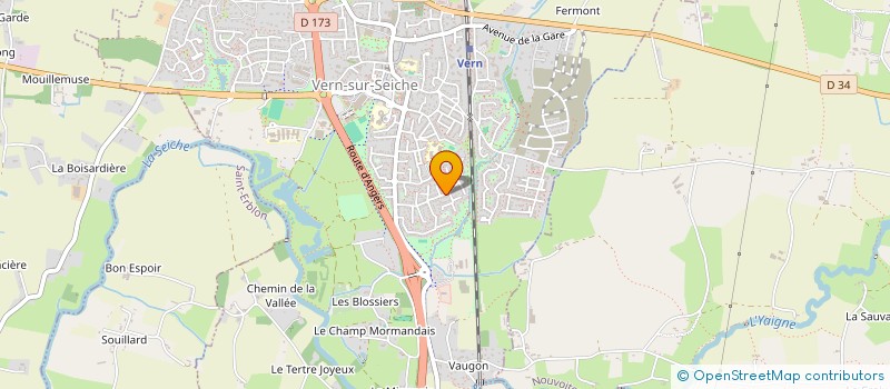localisation de l'entreprise MADAME FRANCOISE LECHARTRE à VERN-SUR-SEICHE