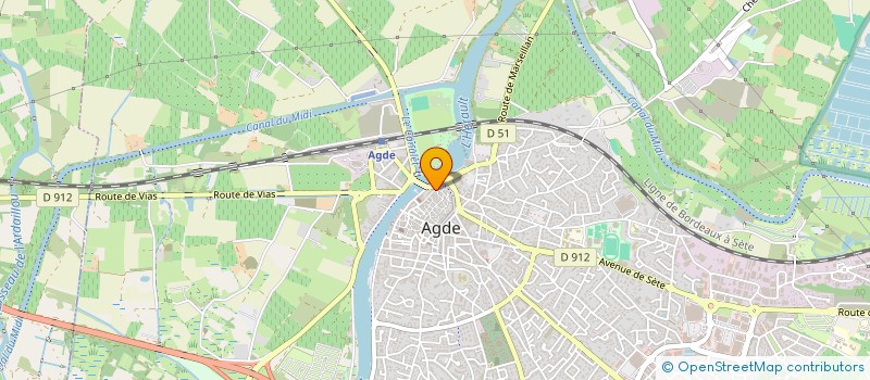 localisation de l'entreprise MADAME FRANCOISE LECHEVIN  AGDE