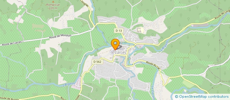 localisation de l'entreprise MADAME FRANCOISE LECLERC  CARCES