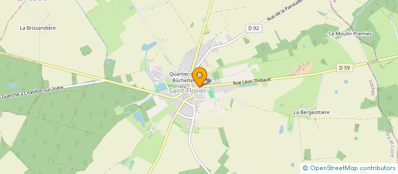 localisation de l'entreprise MADAME FRANCOISE LECLERC  SAINT-FLOVIER