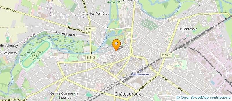 localisation de l'entreprise MADAME FRANCOISE LECOMTE à CHATEAUROUX