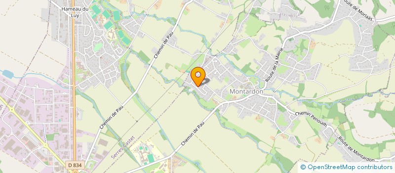 localisation de l'entreprise MADAME FRANCOISE LECOMTE à MONTARDON
