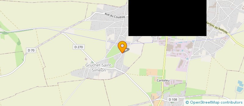 localisation de l'entreprise MADAME FRANCOISE LECOQ  GRUCHET-SAINT-SIMEON