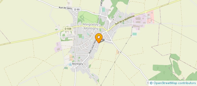 localisation de l'entreprise MADAME FRANCOISE LEFEBVRE  MAIGNELAY-MONTIGNY