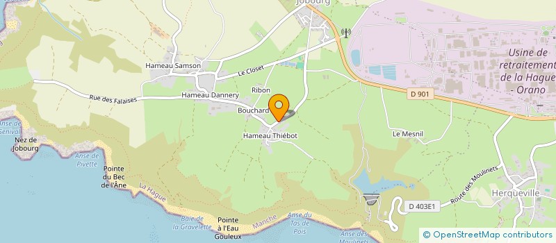 localisation de l'entreprise MADAME FRANCOISE LEFEVRE  LA HAGUE