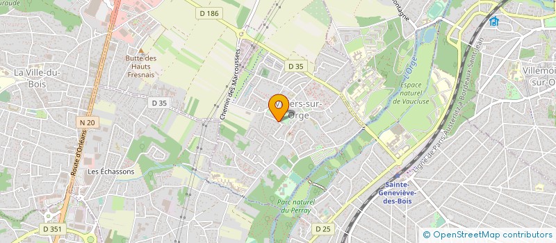 localisation de l'entreprise MADAME FRANCOISE LEFEVRE  VILLIERS-SUR-ORGE