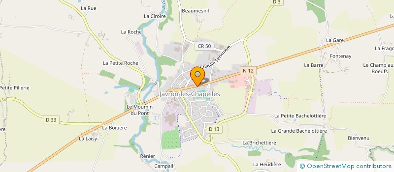 localisation de l'entreprise MADAME FRANCOISE LEFOULON  JAVRON-LES-CHAPELLES