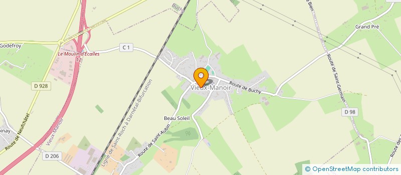 localisation de l'entreprise MADAME FRANCOISE LEMERCIER  VIEUX-MANOIR