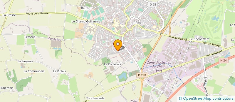 localisation de l'entreprise MADAME FRANCOISE LEMOUX  LE RHEU