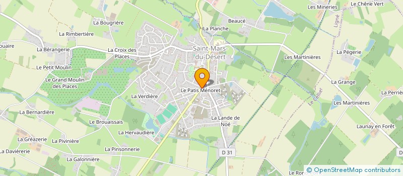 localisation de l'entreprise MADAME FRANCOISE LEPAGE  SAINT-MARS-DU-DESERT