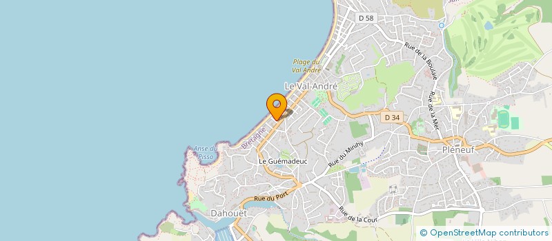 localisation de l'entreprise MADAME FRANCOISE LEPRINCE  PLENEUF-VAL-ANDRE