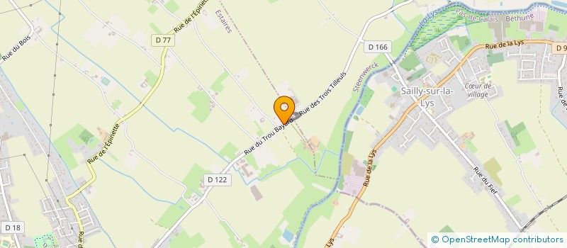 localisation de l'entreprise MADAME FRANCOISE LERNOULD  ESTAIRES