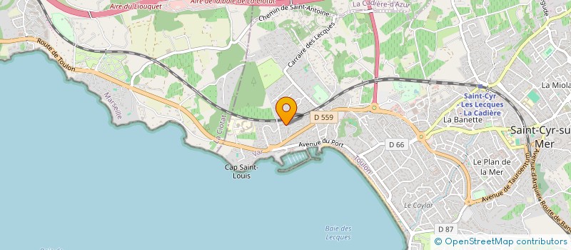 localisation de l'entreprise MADAME FRANCOISE LEROUX à SAINT-CYR-SUR-MER