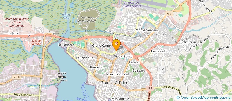 localisation de l'entreprise MADAME FRANCOISE LERUS à LES ABYMES