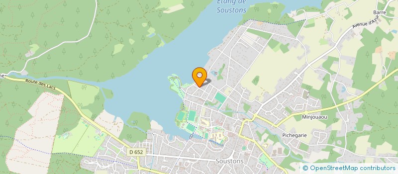 localisation de l'entreprise MADAME FRANCOISE LESTAGE  SOUSTONS