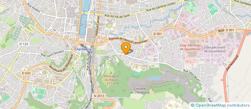 localisation de l'entreprise MADAME FRANCOISE LETERRIER  CHERBOURG-EN-COTENTIN