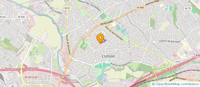 localisation de l'entreprise MADAME FRANCOISE LEVERT à L'UNION