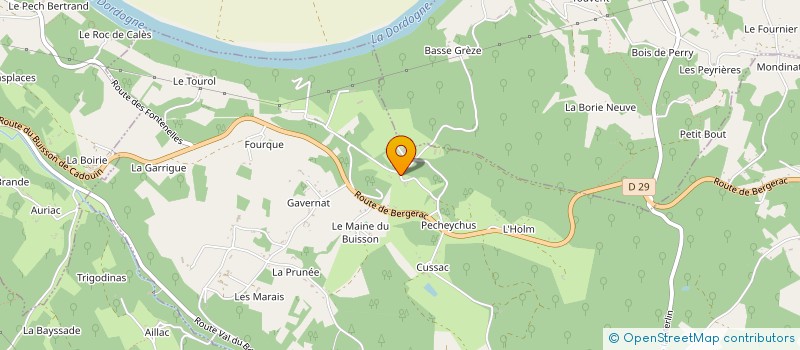 localisation de l'entreprise MADAME FRANCOISE LISSONDE à LE BUISSON-DE-CADOUIN