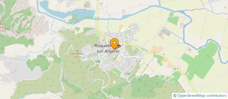 localisation de l'entreprise MADAME FRANCOISE LLEDO à ROQUEBRUNE-SUR-ARGENS