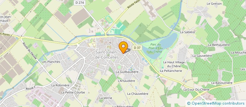 localisation de l'entreprise MADAME FRANCOISE LORRE  SAINT-JULIEN-DE-CONCELLES