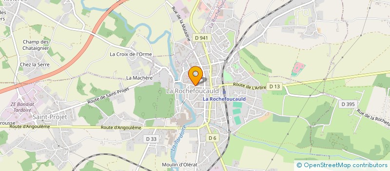 localisation de l'entreprise MADAME FRANCOISE LOUBIGNAC à LA ROCHEFOUCAULD-EN-ANGOUMOIS