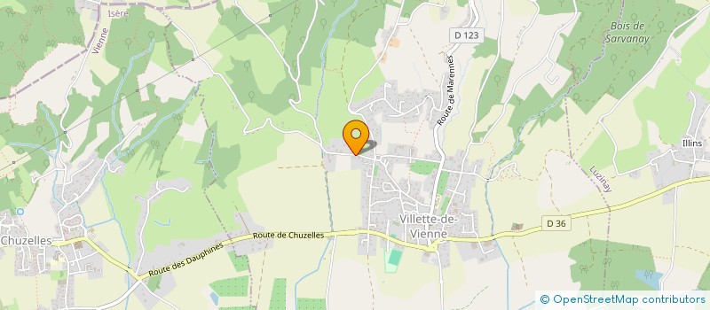 localisation de l'entreprise MADAME FRANCOISE LOUPIAS  VILLETTE-DE-VIENNE