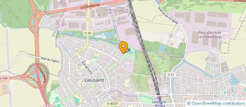 localisation de l'entreprise MADAME FRANCOISE LOUVEL  LIEUSAINT