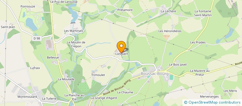 localisation de l'entreprise MADAME FRANCOISE LUBOZ à BOUSSAC-BOURG